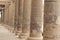 The great columns of Philae temple in Aswan