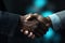 Great Confident handshake between individuals with confidence in the success of profitable business deals AI Generative