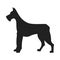 Great Dane Black Silhouette