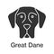 Great Dane glyph icon