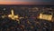 Great evening view of Toledo, Spain. Aerial shot