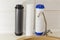 Great filters to purify your drinking water an image isolated in the kitchen interior