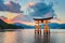 Great floating gate (O-Torii) on Miyajima island