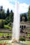 Great fountain in the garden of the castle Linderhof in Germany