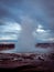 The Great Geysir eruption, Iceland.