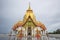 Great golden pagoda of Wat Prong Arkad in Amphoe Bang Nam Priao,Chachoengsao Province,Thailand.