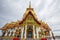 Great golden pagoda of Wat Prong Arkad in Amphoe Bang Nam Priao,Chachoengsao Province,Thailand.