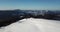 From great heigh fairytale mountain landscape snow covered alpine sharp peaks. Wild winter in Carpathian mountains