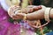 Great Hindu Wedding Ritual Hand on Hand