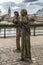 Great Irish Famine statue in Dublin, Ireland.