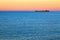 Great Lakes Freighter at Dusk