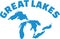 Great Lakes silhouette with name