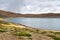 Great lakes of Tibet. Lake Rakshas Tal Langa-TSO in summer in cloudy day