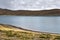 Great lakes of Tibet. Lake Rakshas Tal Langa-TSO in summer in cloudy day