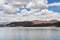 Great lakes of Tibet. Lake Rakshas Tal Langa-TSO in summer in cloudy day