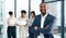 Great leaders create and nurture other leaders. Portrait of a mature businessman standing in an office with his