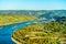 The great loop of the Rhine at Boppard in Germany