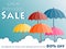 Great monsoon sale and promotion advertisement banner background template