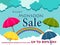 Great monsoon sale and promotion advertisement banner background template