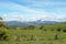 Great mountains on the way to get to the gachas, a river that runs on a large rock that makes holes over the years