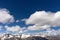 Great nature mountain landscapes. Fantastic perspective of caucasian snow inactive volcano Elbrus and clearly blue sky background