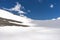 Great nature mountain landscapes. Fantastic perspective of caucasian snow inactive volcano Elbrus and clearly blue sky background