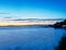 Great panoramic sunset in the Albufera de Valencia. Spain