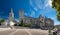 Great panoramic view of Palais des Papes and Notre dame des doms cathedral at Avignon