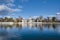 The Great Pond on Retiro Park in Madrid, Spain.