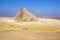 Great Pyramid of Giza illuminated at night, UNESCO World Heritage site, Cairo, Egypt.