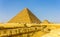 The Great Pyramid of Giza and smaller Pyramid of Henutsen