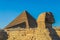 The Great Pyramid and sphinx
