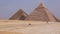 Great Pyramids on the background of Cairo. Egypt