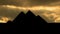 The Great Pyramids of Giza, near Cairo, Egypt, Sunset