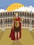 great roman emperor and general in arena