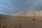Great sand storm on Mesr desert in central Iran