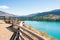 Great scenery view on Kalamalka lake and Rocky mountain in British Columbia, Canada