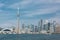 great scenic view at Toronto city waterfront skyline