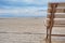 Great sea view, and beach together with wooden bench