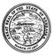 The Great Seal of the State of Nebraska, 1867, vintage illustration