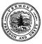 The Great Seal of Vermont, vintage illustration