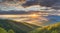 Great Smoky Mountains National Park Scenic Sunrise Landscape at Oconaluftee Overlook between Cherokee NC and Gatlinburg TN1