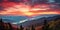 Great Smoky Mountains National Park Scenic Sunset Landscape vacation getaway destination