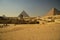 The Great Sphinx, the Pyramid of Khufu, the Pyramid of Khafre and the Pyramid of Menkaure at Giza, Egypt