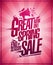 Great spring sale, end of season sale discounts