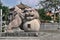 Great stone guardian of the temple, Taiwan