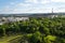 The Great Strahov Stadium from Petrin tower, Prague, Czech Republic