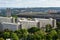 The Great Strahov Stadium from Petrin tower, Prague, Czech Republic