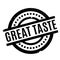 Great Taste rubber stamp