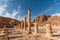 Great Temple columns in Petra, Wadi Musa, Jordan